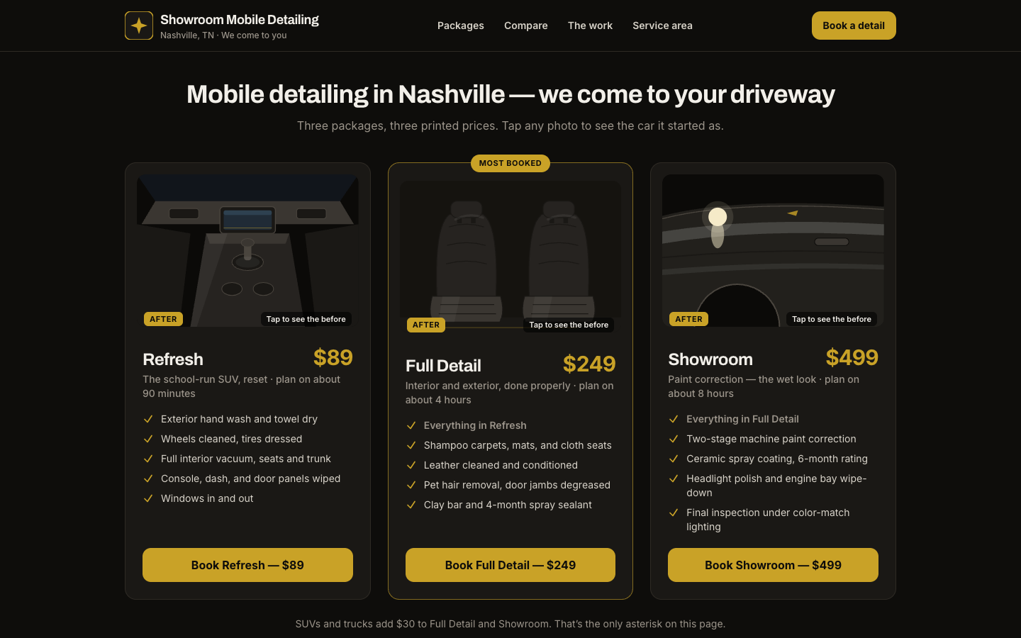 Auto Detailing — Before/After Packages — captured preview